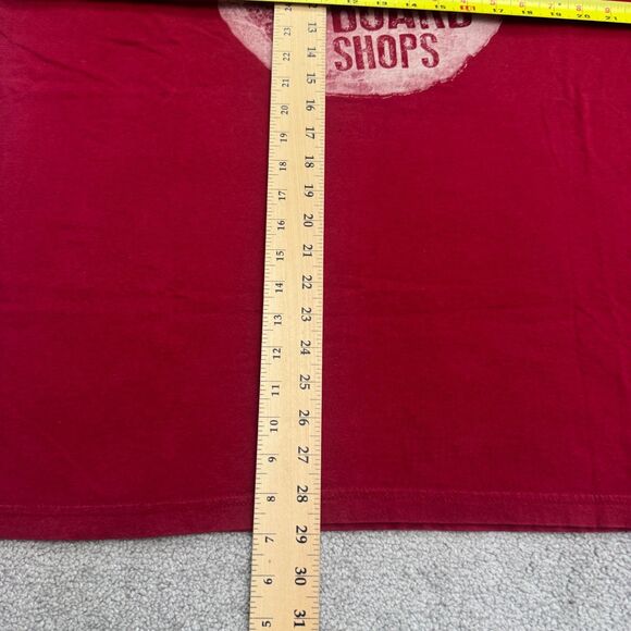 Coastal Classic Vintage Leroy's Board Shops Graphic T-Shirt Mens XXL Red Skater - Picture 7 of 8